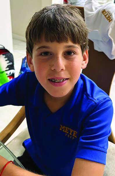 Liam Fox, who becomes a Bar Mitzvah on October 24, 2026